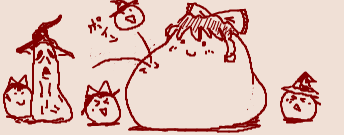 reimu and marisa (touhou) drawn by danboorusatou