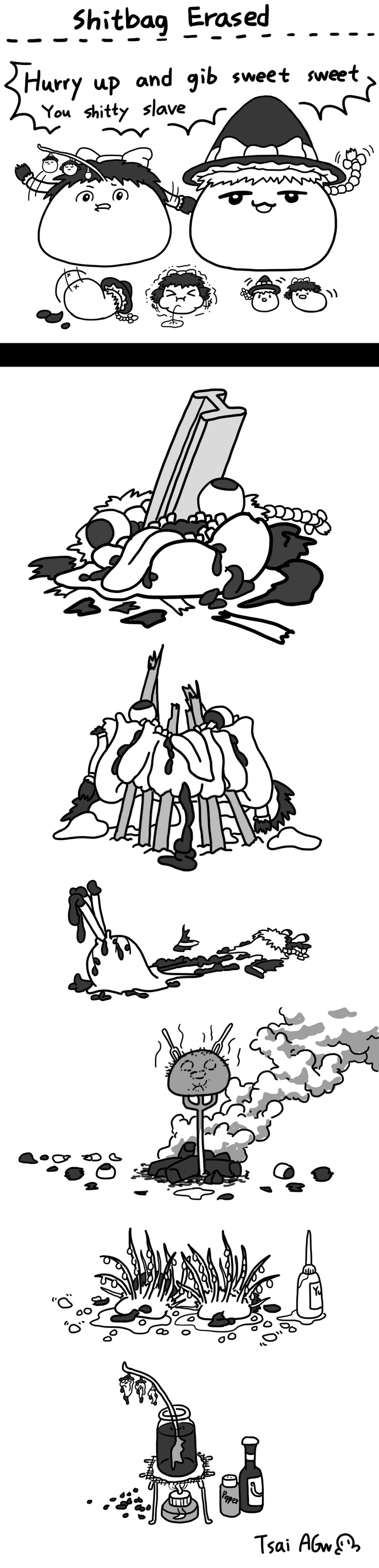 reimu, marisa, and wasa reimu (touhou) drawn by ag-w